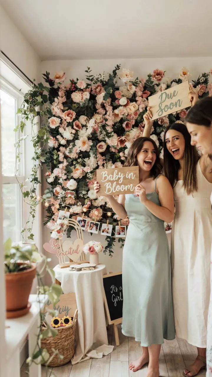 Botanical-Printed Photo Booth Props