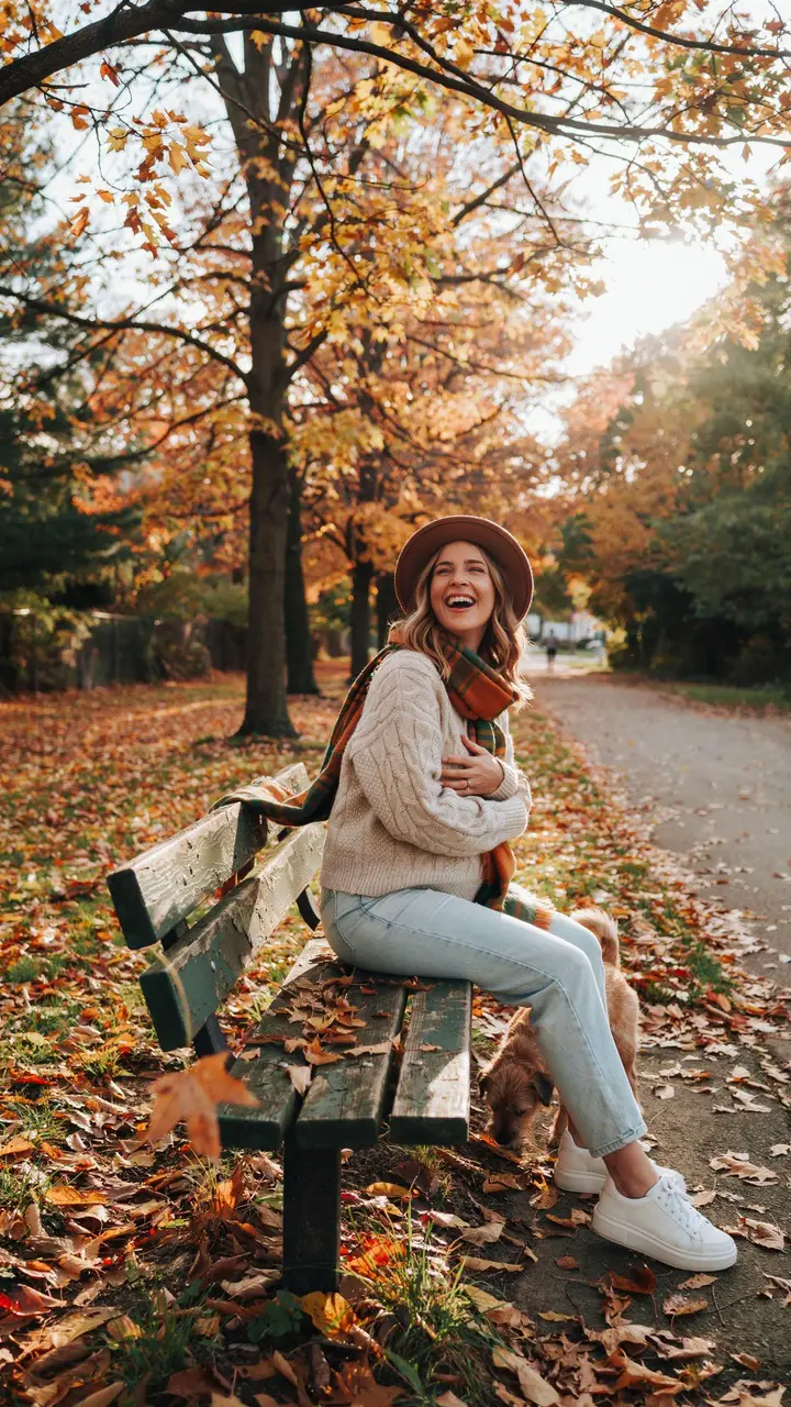 Casual Weekend Vibes The Oversized Knit + Mama Jeans Combo