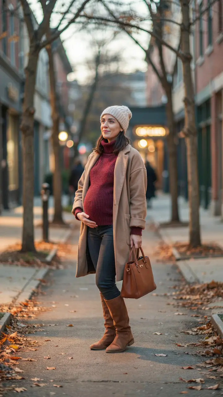 Cool-Weather Layers The AutumnWinter Maternity Jeans Edit