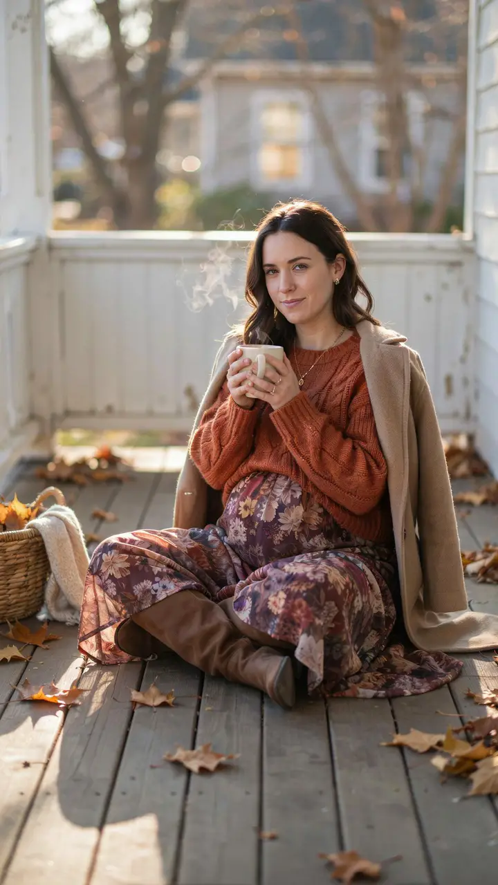 Cozy Boho Layered Look for Autumn and Winter