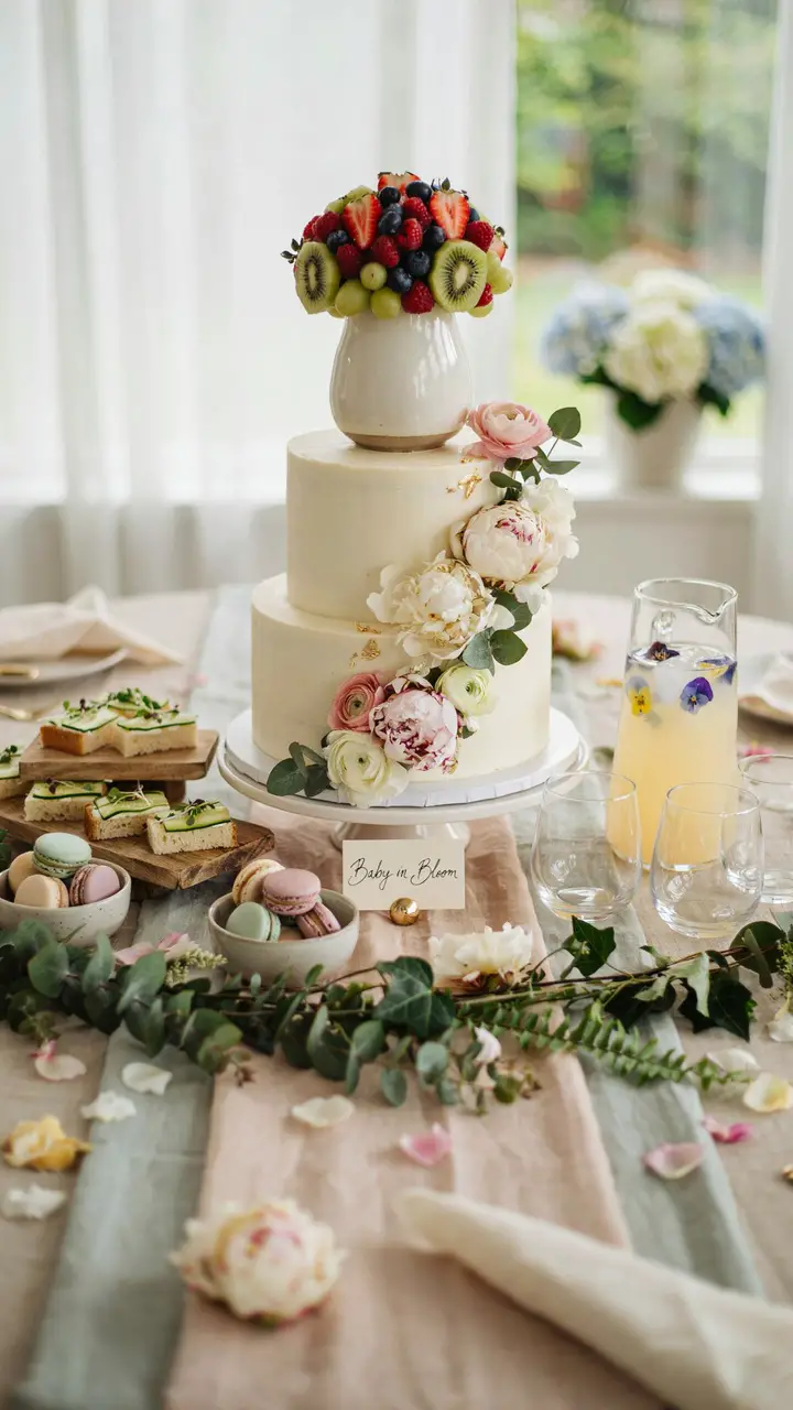 Garden-Fresh Food Table with a Seasonal Spread