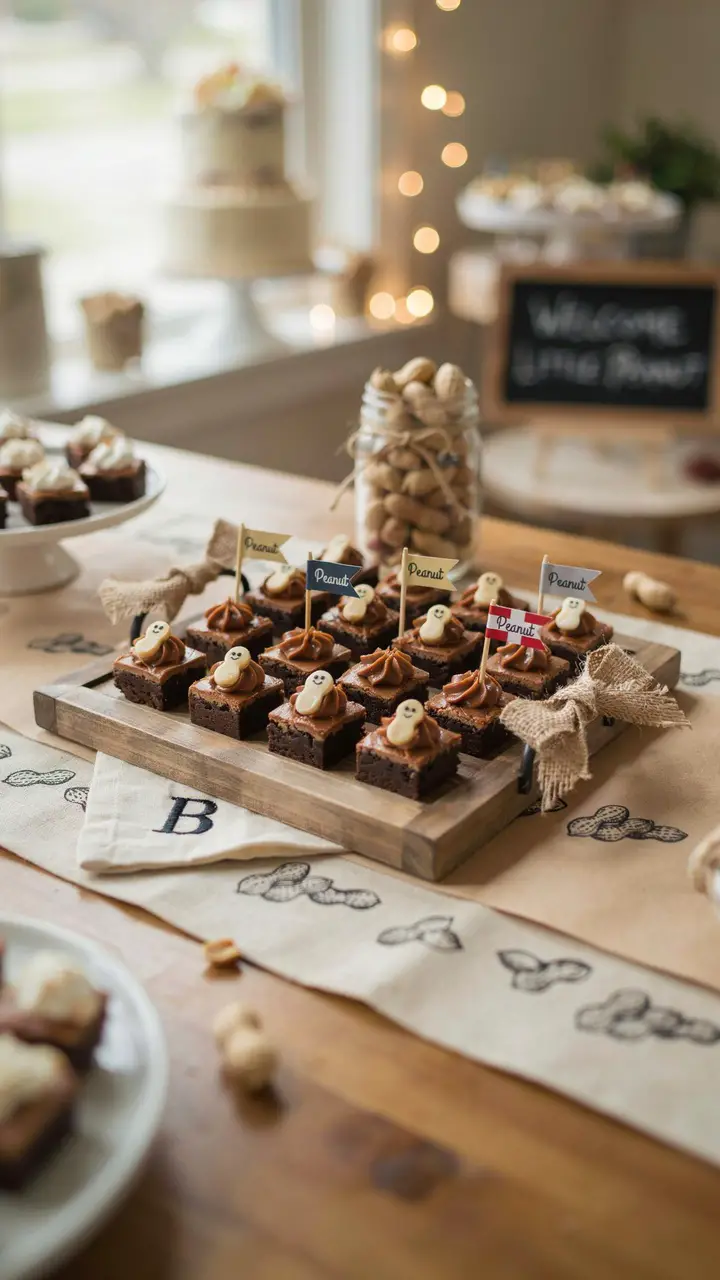 “Little Peanut” Peanut Butter Brownie Bites