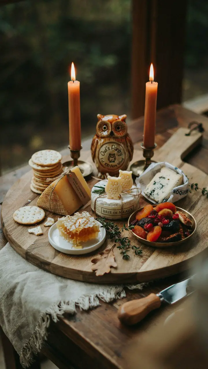 Owl’s “Wise Little Bites” Cheese and Cracker Station
