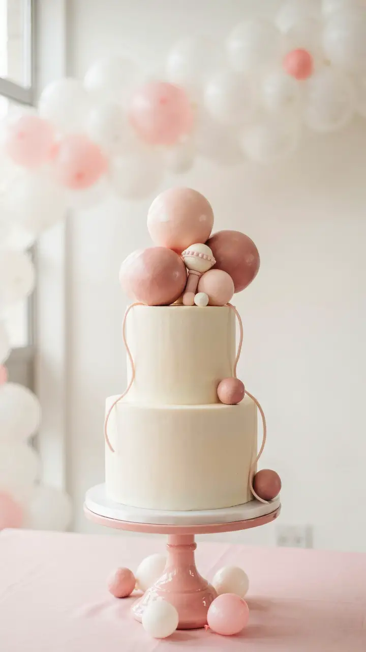 Pink Balloon Cake