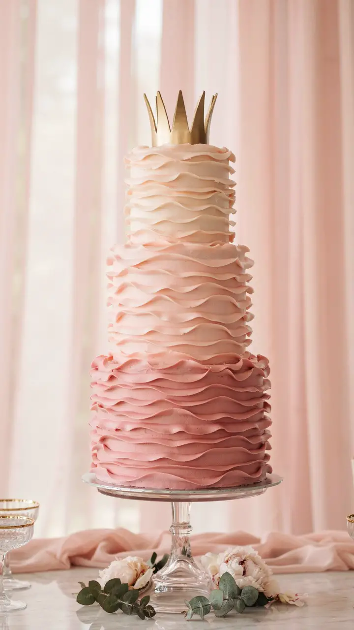 Pink Ruffle Cake