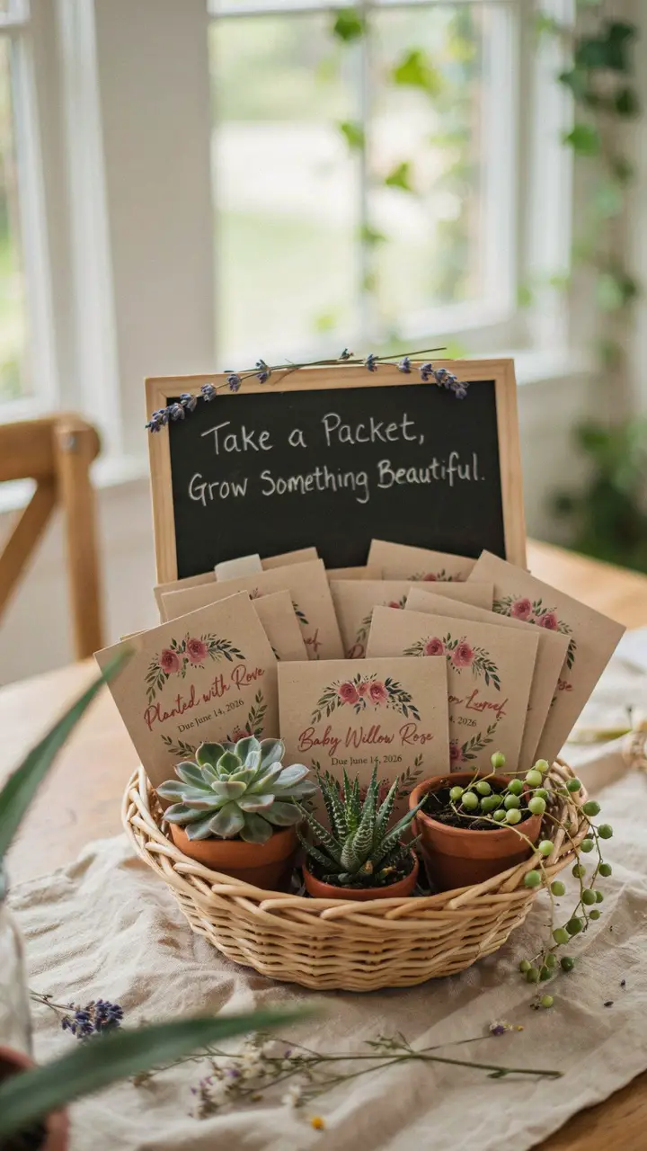 Seed Packet Favors That Guests Will Actually Keep
