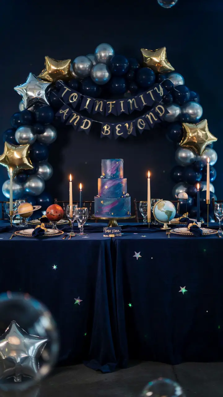 Space Explorer Galaxy Baby Shower