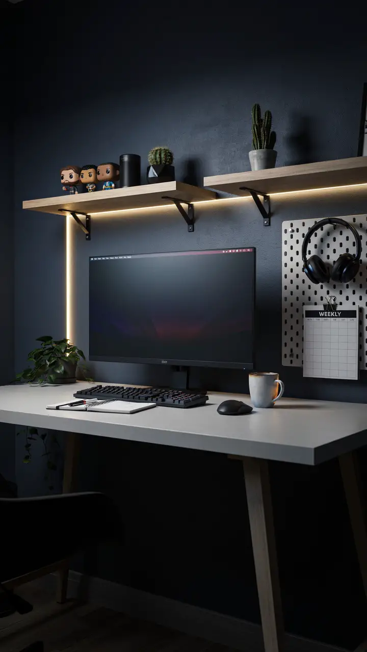 The Aesthetic Study Zone With LED Ambiance