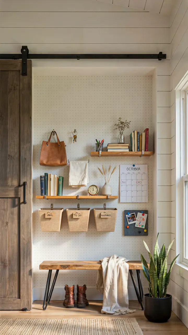 The Barn Door Sliding Panel Command Center