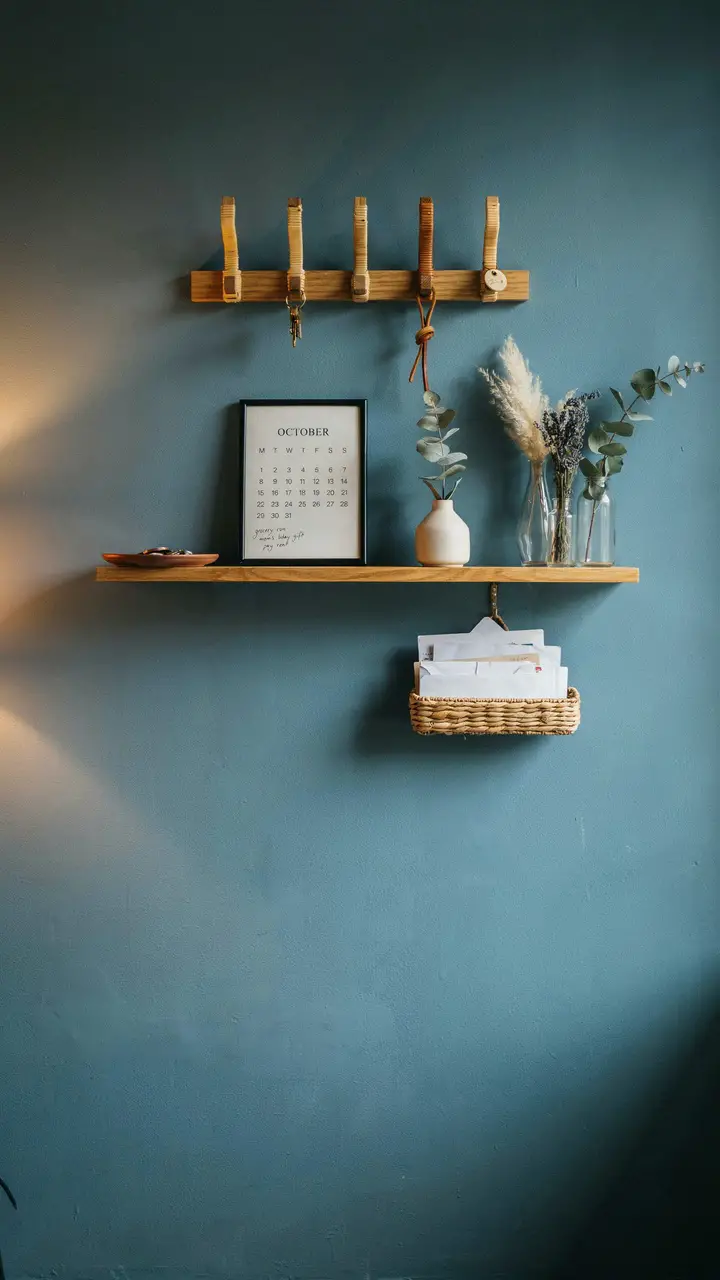 The Boho Entryway Command Wall with Key Station