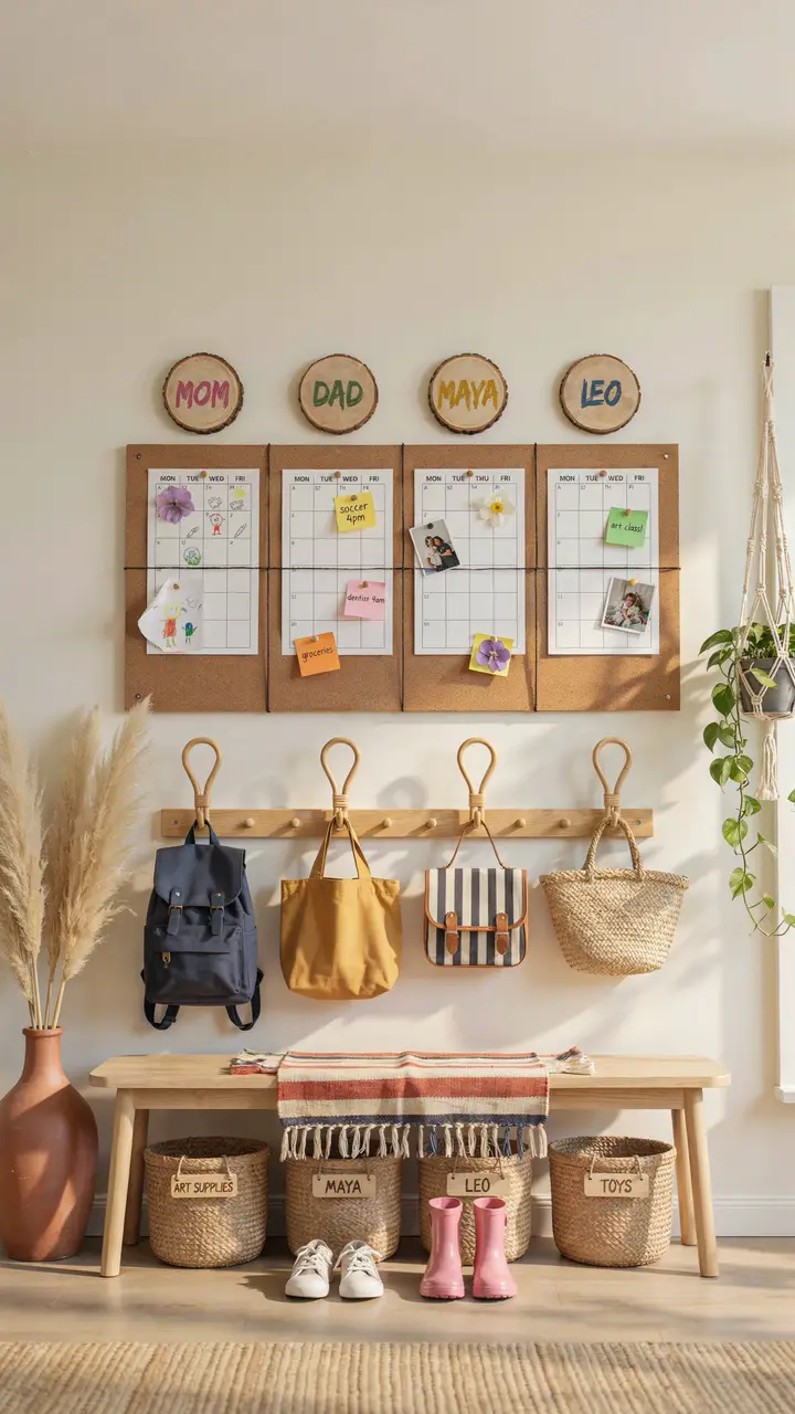 The Boho Family Command Center with Kid-Friendly Zones