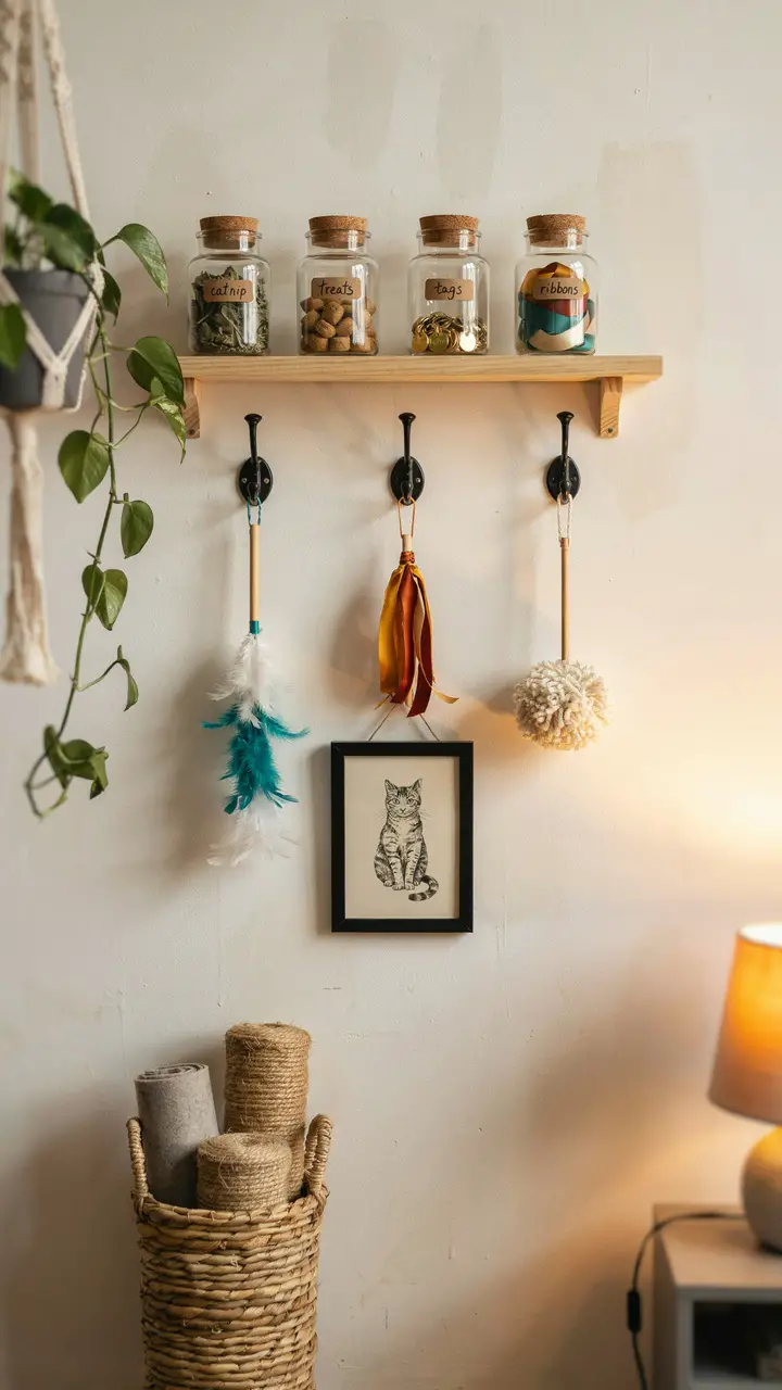 The Cat-Centric Wall Station (Yes, Cats Need Organization Too)