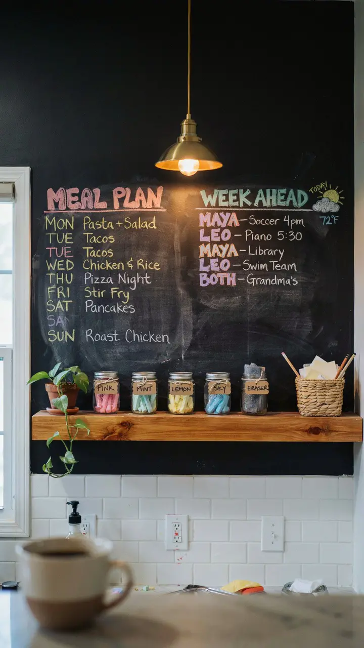 The Chalkboard Wall Command Center