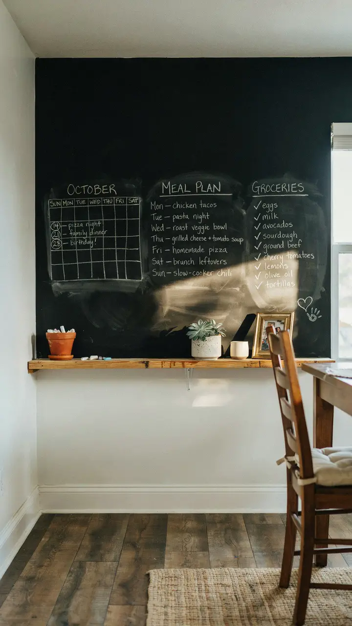 The Chalkboard Wall Command Station