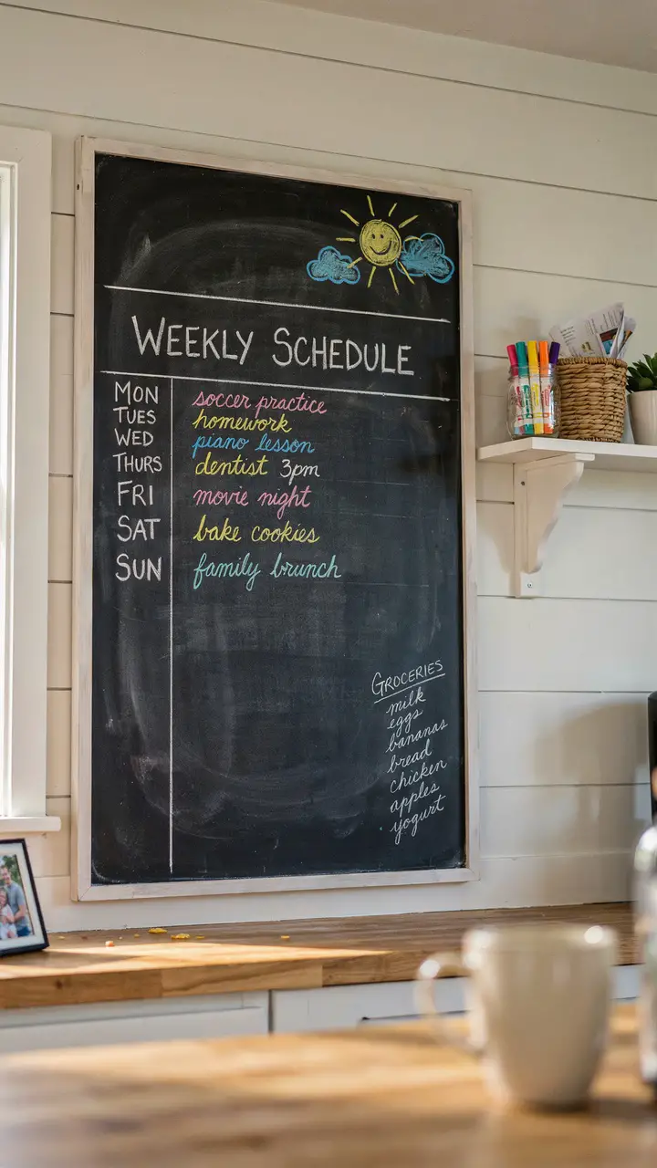 The Chalkboard Wall Panel Command Center