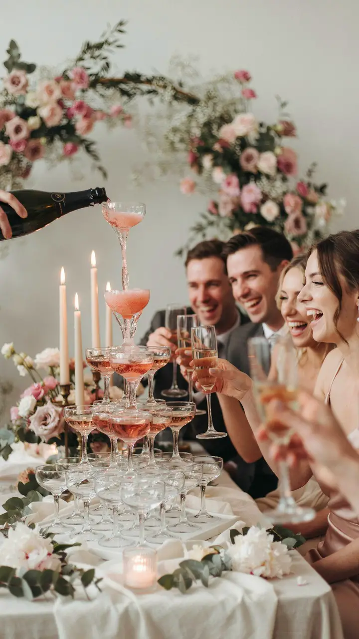 The Champagne Tower Pour Reveal