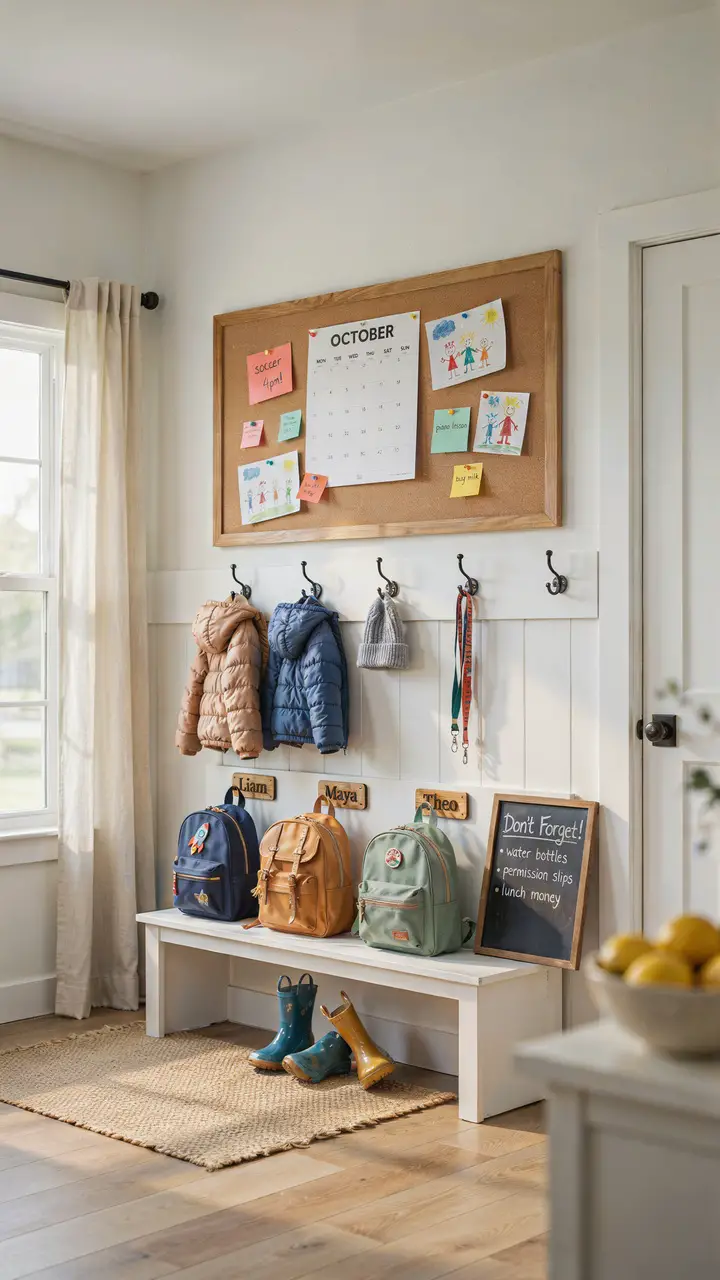 The Classic Corkboard and Calendar Wall