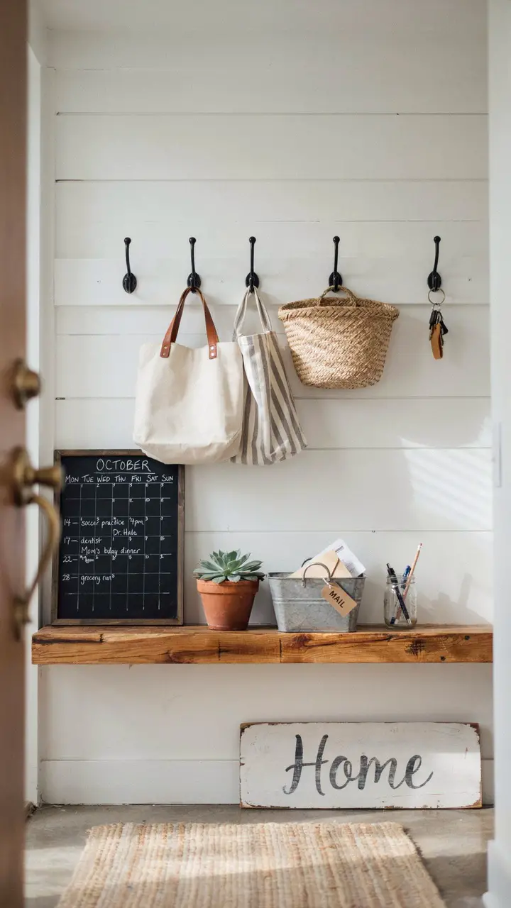 The Classic Shiplap Wall Command Station