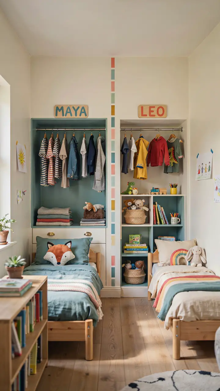 The Dual-Child Corner Wardrobe System