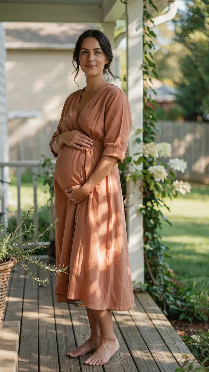 The Effortless Linen Wrap Dress