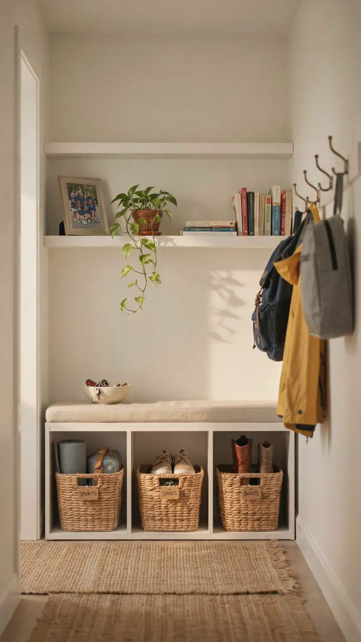 The Entryway Bench with Built-In Organization