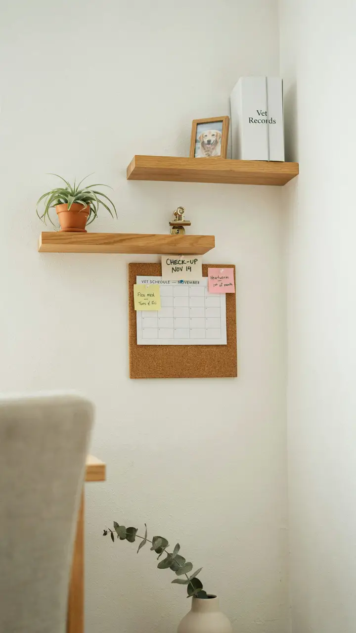 The Floating Shelf Vet Records and Documentation Station