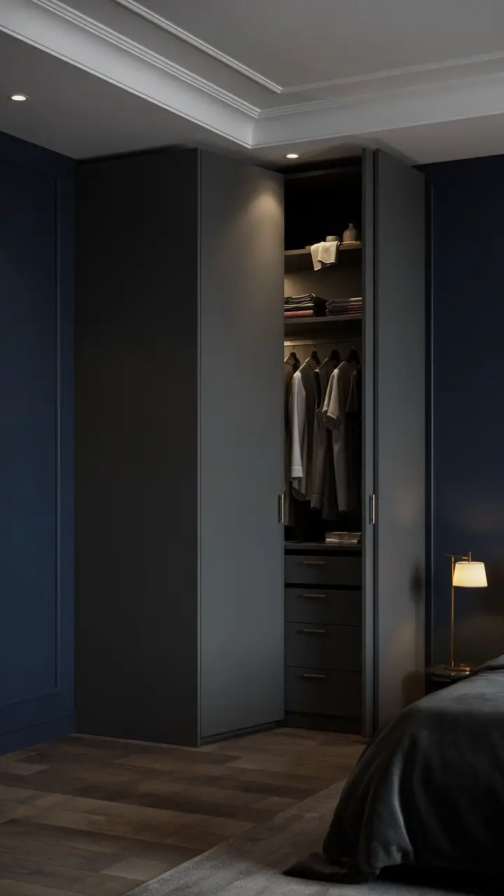 The Floor-to-Ceiling Corner Wardrobe Tower — Maximum Storage, Minimum Footprint