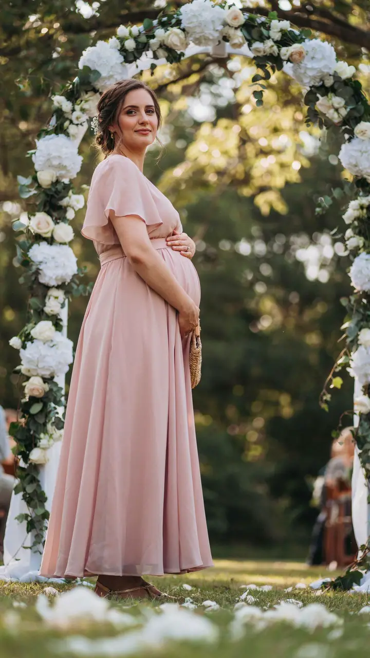 The Flowy Maxi Dress in Dusty Rose
