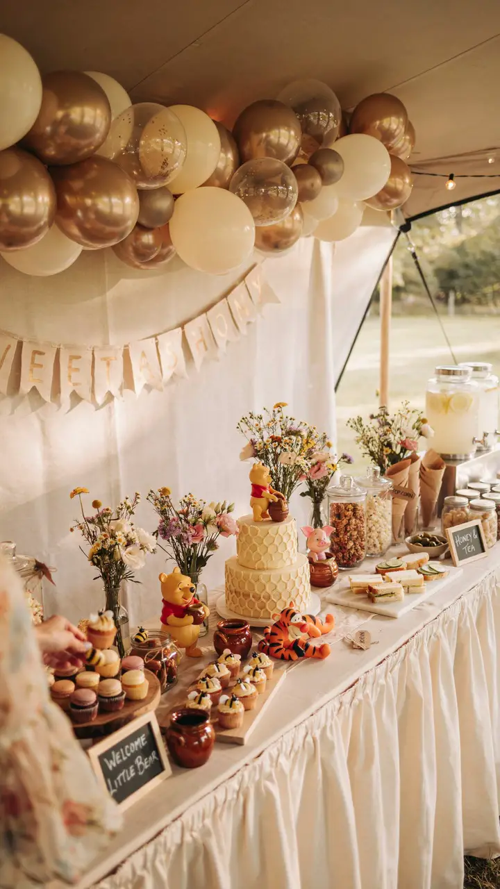 The Grand Honey Harvest Buffet Table Setup