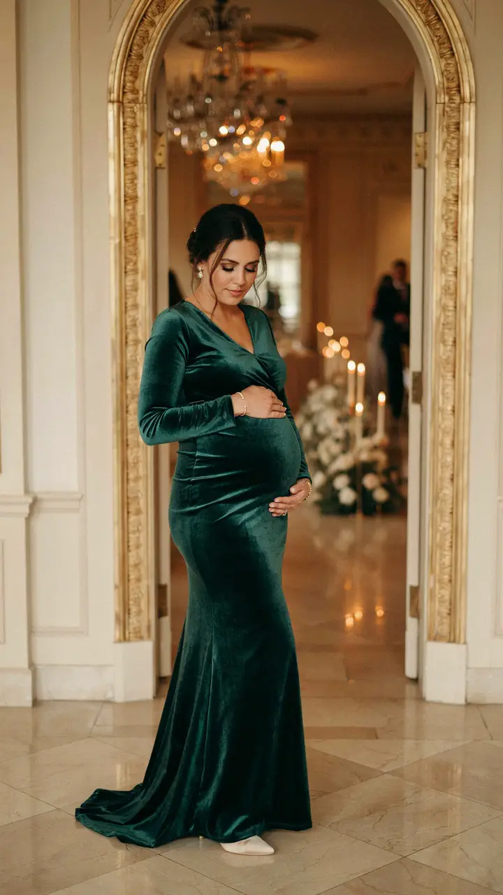 The Luxurious Velvet Gown for Evening Affairs