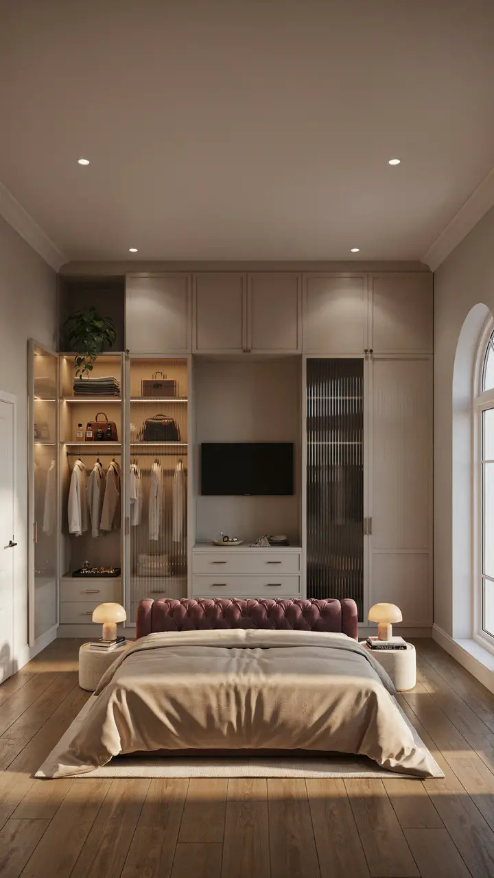 The Luxury Corner Wardrobe with TV Unit Walk-In Vibes on a Bedroom Budget