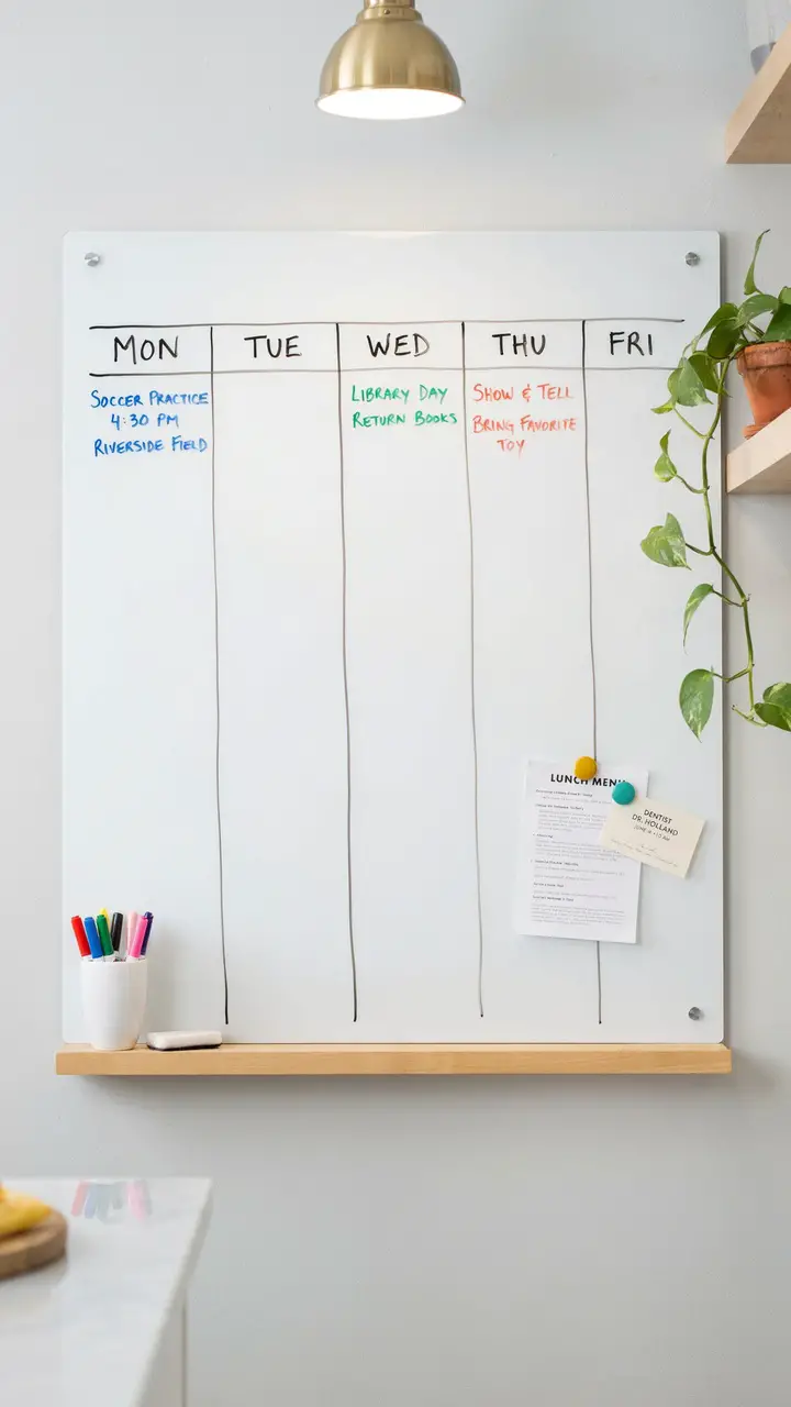 The Magnetic Whiteboard Weekly Planner