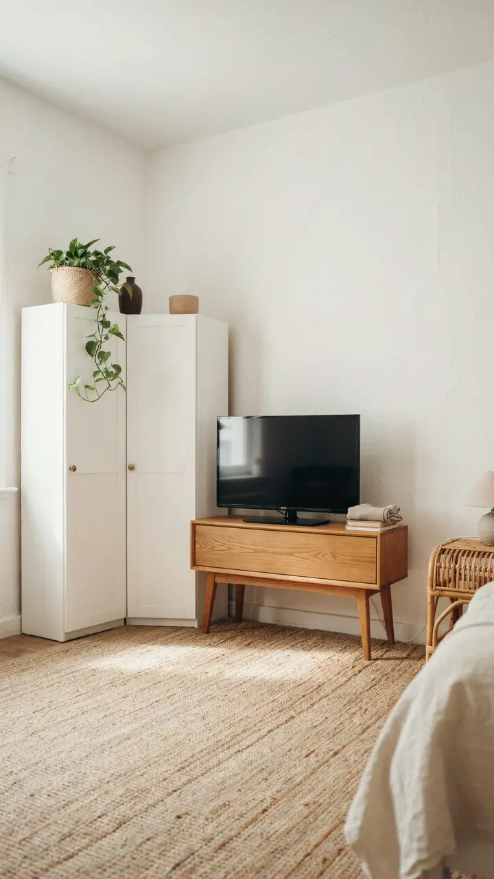 The Modular Corner Wardrobe with TV Unit for Renters