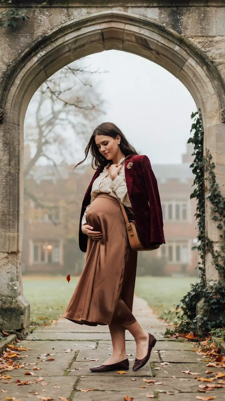 The Moody Midi Skirt and Blouse Ensemble