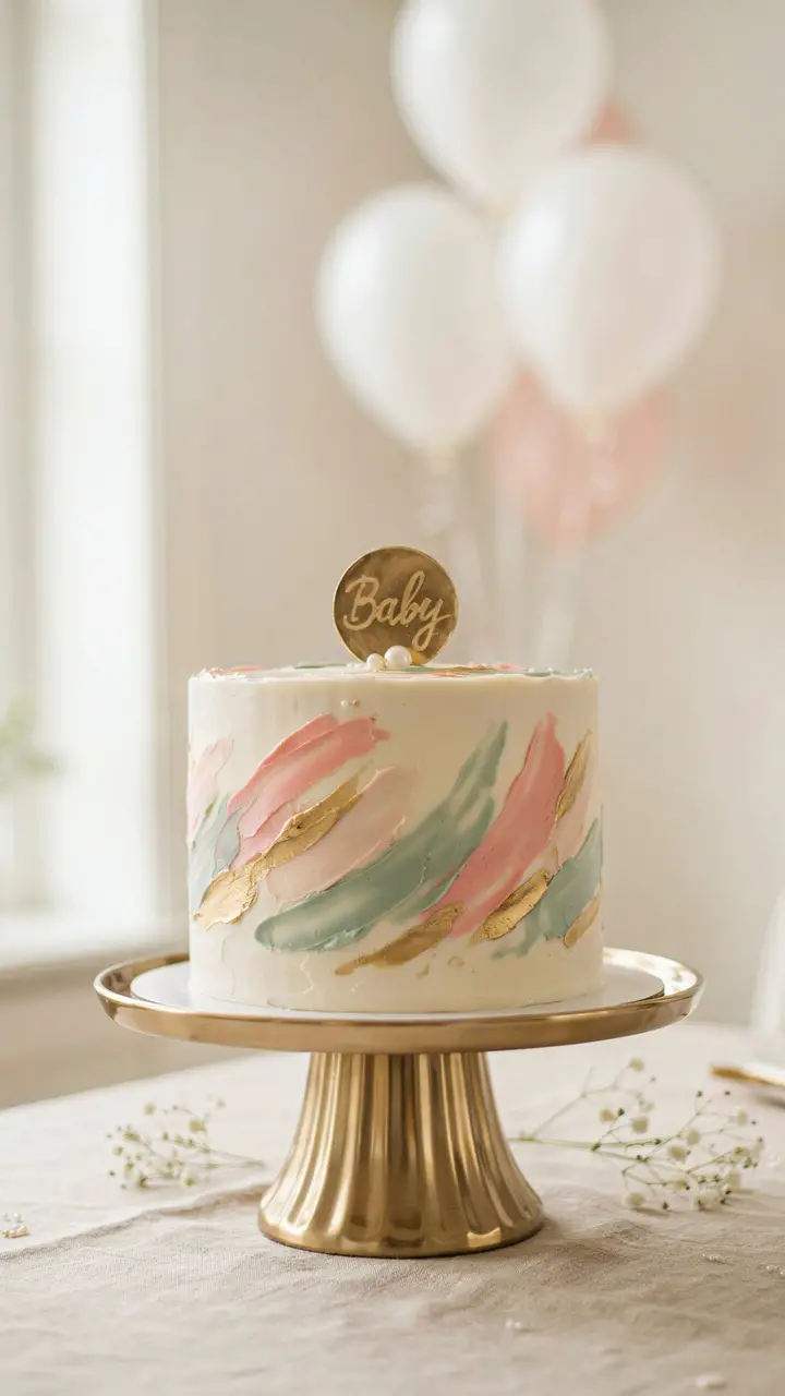 The Painted Watercolor Buttercream Cake