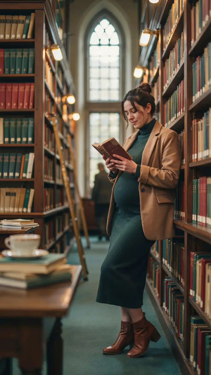 The Scholarly Sweater Dress Look
