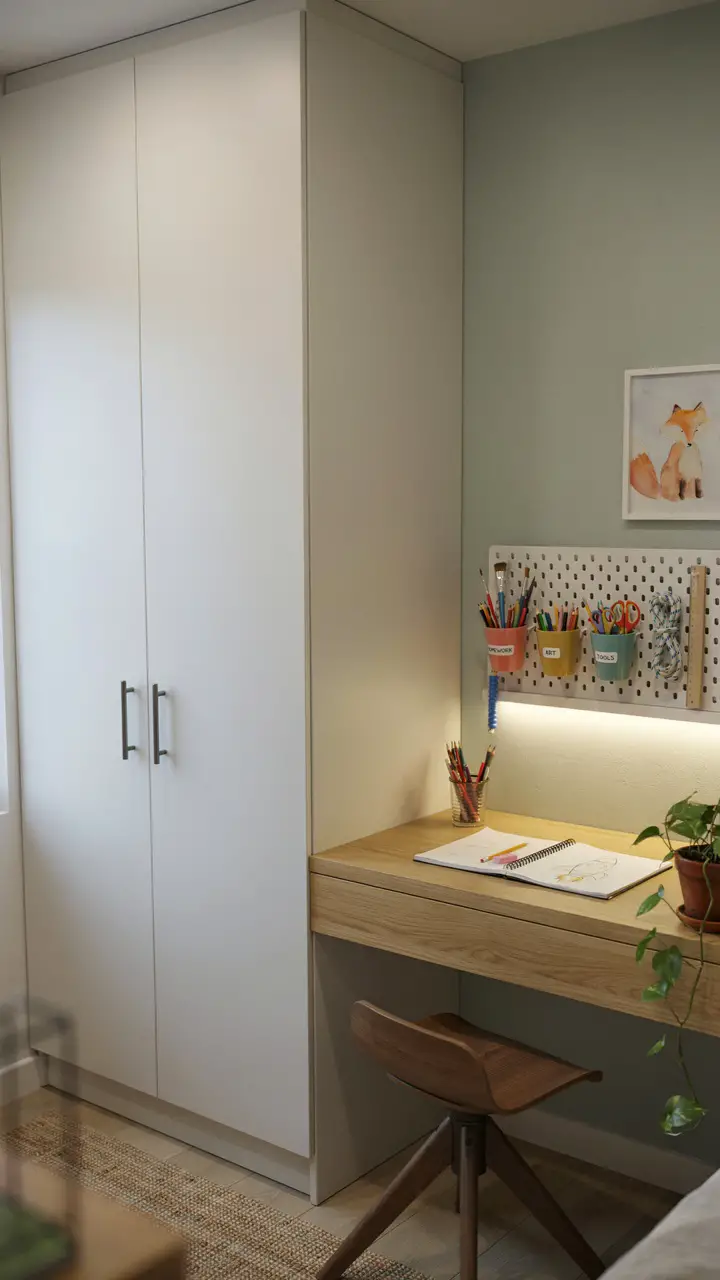 The Wardrobe-Plus-Desk Corner Combo
