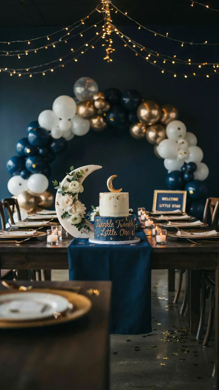 Under the Stars Celestial Baby Shower