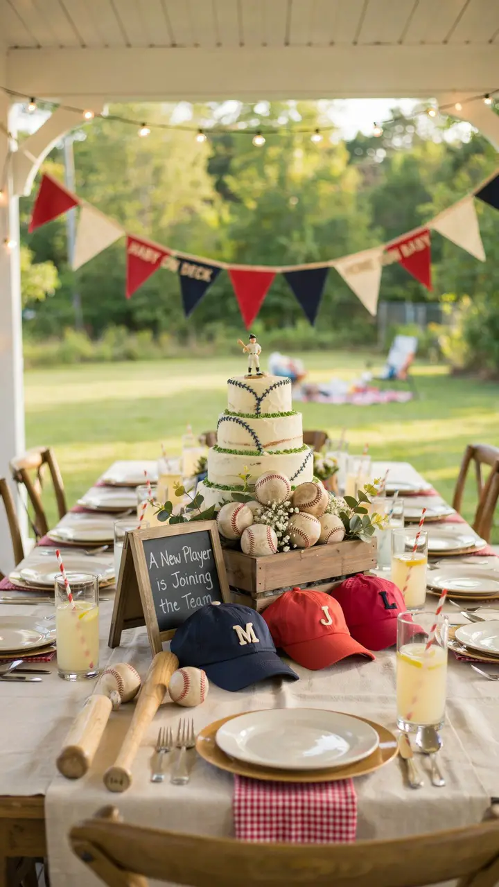 Vintage Baseball Baby Shower