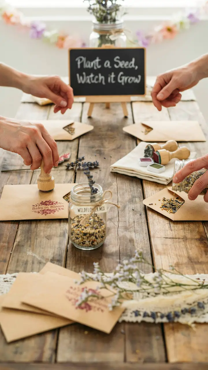 Wildflower Seed Packet Guest Activity Station