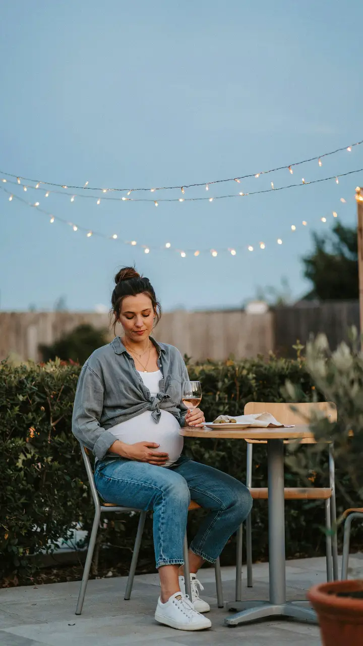 Denim and Button-Down for a Relaxed Backyard Date
