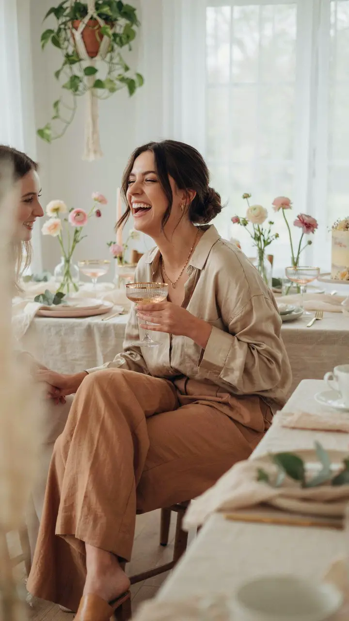Elevated Wide-Leg Trousers and a Soft Blouse