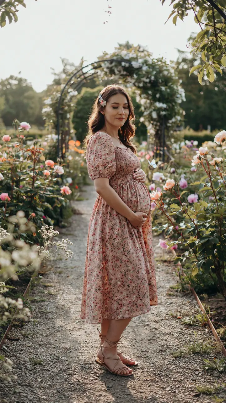 Floral Babydoll Dress for a Garden or Outdoor Date