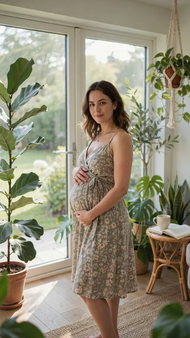 Floral Wrap Dress for Softness