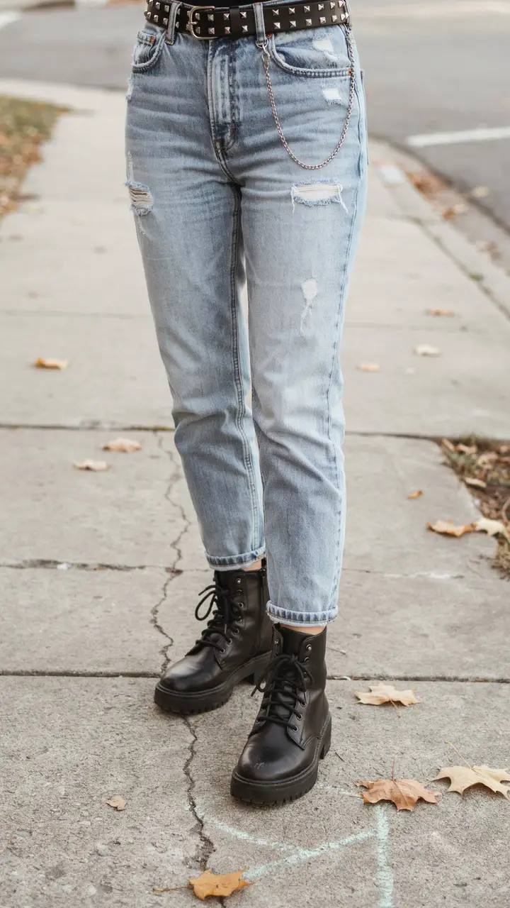 High-Waisted Ripped Jeans — The Everyday Uniform