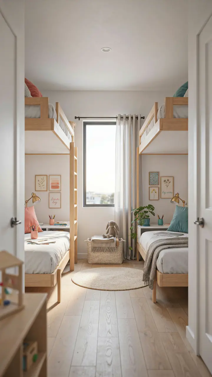 Loft Beds with Study Nooks Below