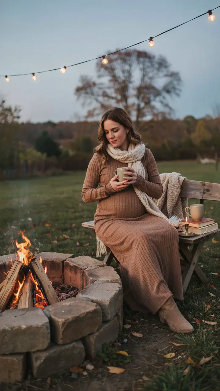 Monochrome Knit Set for a Cozy Fireside Date