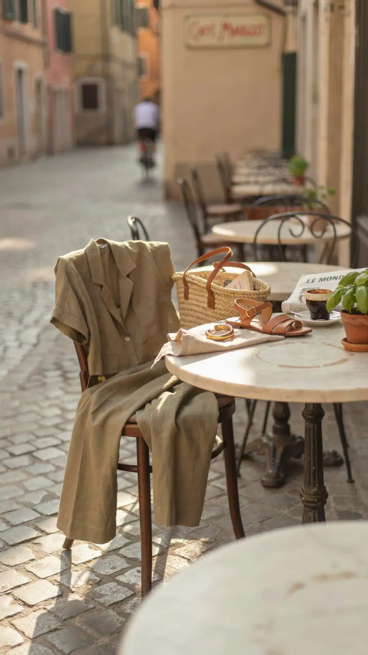The Effortless Linen Set Olive Matching Co-Ord for Warm-Weather Days