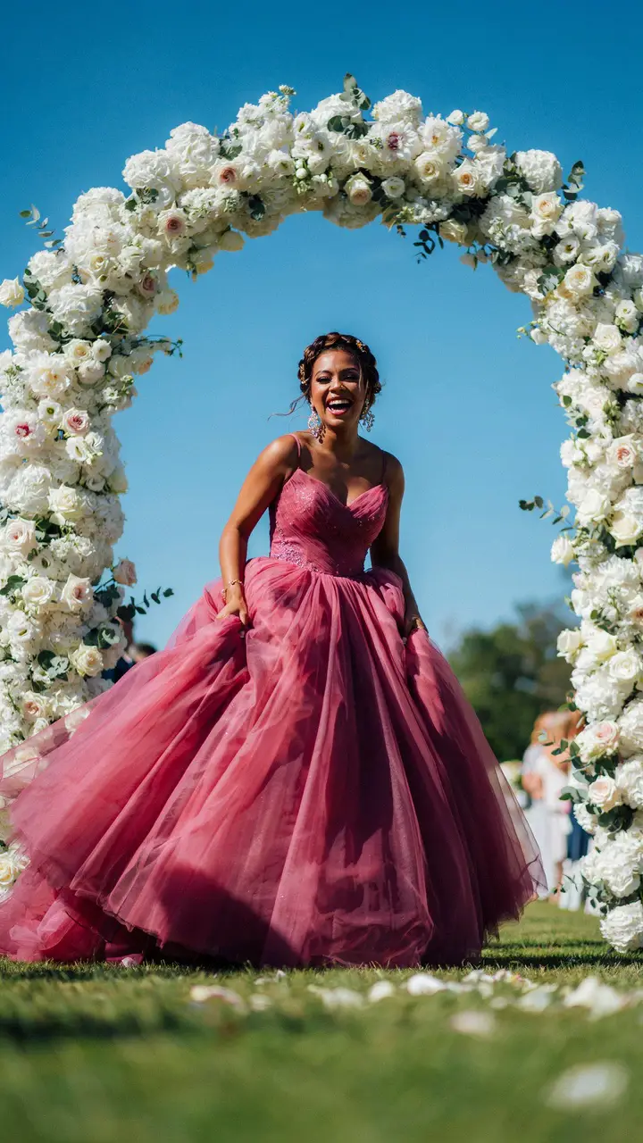 The Magenta Ballgown — Bold, Joyful, and Completely Unforgettable