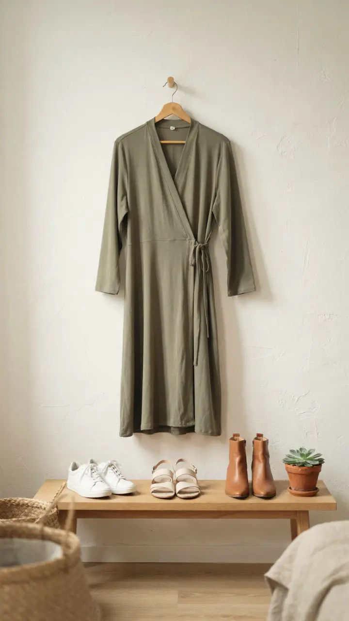The Minimalist Edit One Olive Dress, Infinite Outfit Possibilities